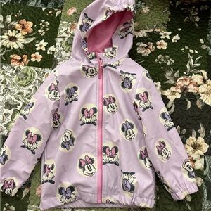 Disney Purple Minnie Mouse Kids' Rain Jacket